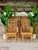Pair Vintage Brighton Pavilion Style High-Back Fretwork Bamboo Rattan Armchairs For Sale - Image 12 of 12