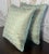 Early 21st Century Custom Fortuny Decorative Pillows in Gilt Gold & Aquamarine, Italy For Sale - Image 5 of 13
