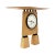 Postmodern 1990 Handmade Wood Prairie Clock by Kasnak Designs For Sale - Image 3 of 9