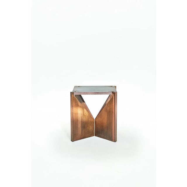 Copper Square One Table by Frank Penders For Sale - Image 8 of 8