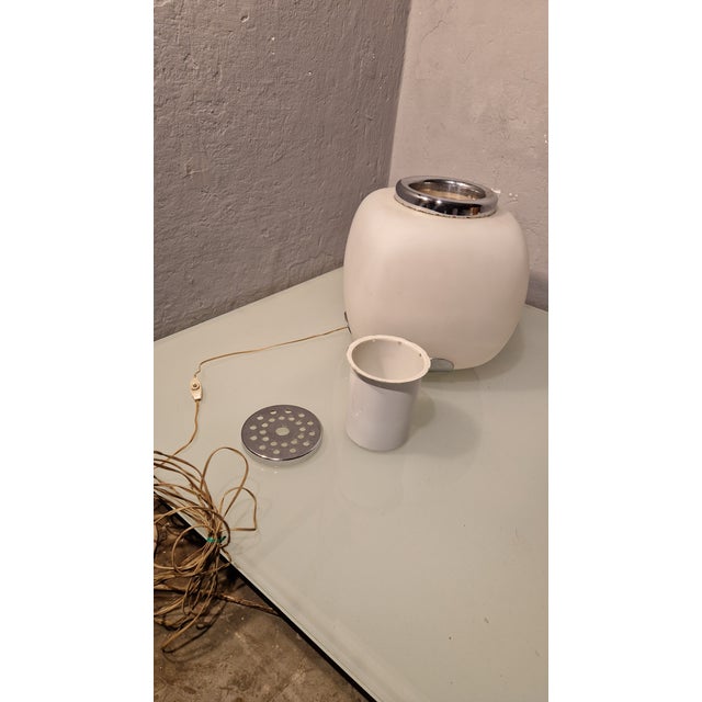 1960s Flower Lamp in Chromed Brass and Glass from Valenti Luce, 1960s For Sale - Image 5 of 10