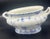 Mid-Century Modern Vintage Mid-Century Modern Royal Copenhagen Blue Fjord Blue Fluted Oval Serving Bowl W Underplate For Sale - Image 3 of 9