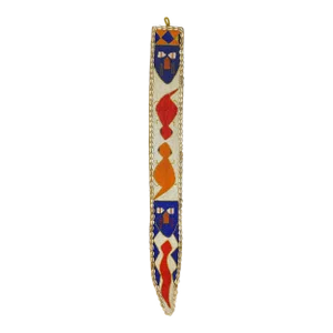 Vintage African Yoruba Diviner Hand Beaded Sash With Snake and Lizard Motifs/ Wall Hanging