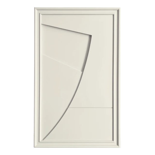 Likya Arch Wooden Wall Art in Oyster White by Likya Atelier For Sale