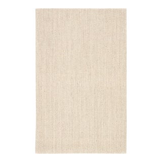Jaipur Living Naples Natural Solid White/Taupe Area Rug 12'X15' For Sale