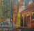 1960s Downtown San Francisco Busy Streets at Night -Oil Painting For Sale In Los Angeles - Image 6 of 12