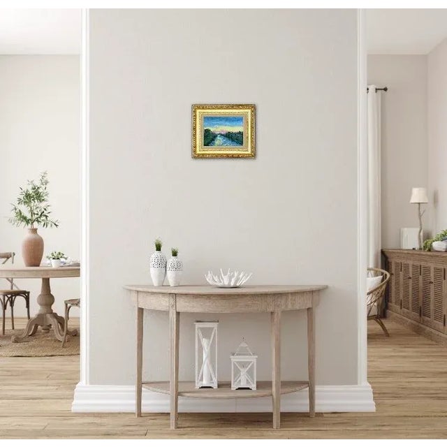 Modern Oil Landscape of the Cane River For Sale - Image 4 of 7