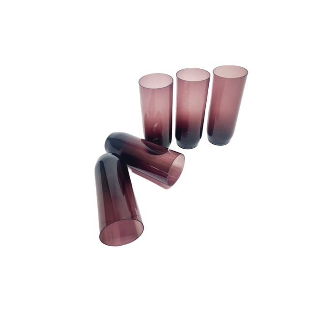 Postmodern Pitcher by Sarnecki for Krosno Glassworks, Poland, 1970s, Set of 5 For Sale - Image 10 of 16