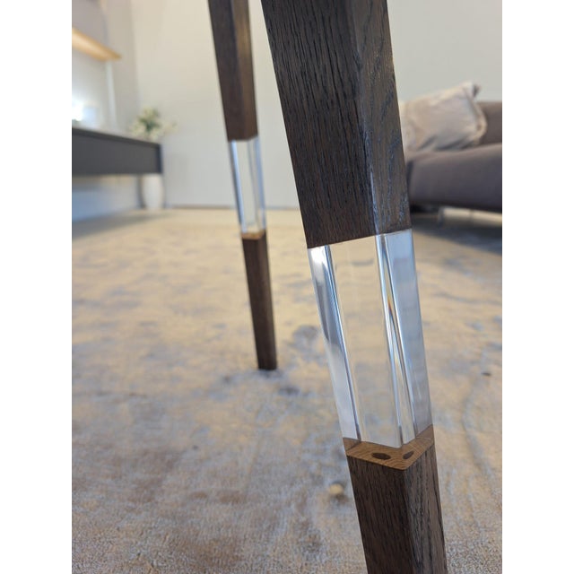 Mid-Century Modern Custom Italian Lieve Side Table For Sale - Image 3 of 6