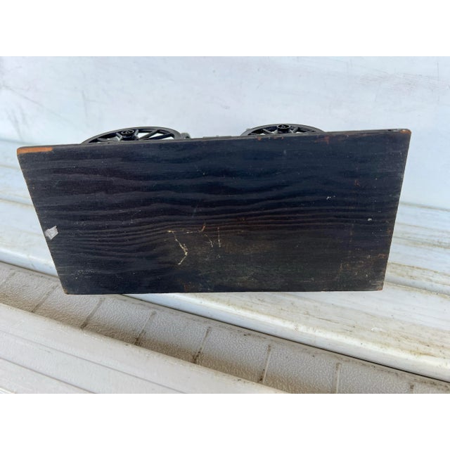 Black Mid Century Desk Accessory Chuck Wagon For Sale - Image 8 of 8