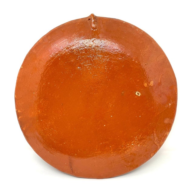 2 Tlaquepaque 'Petatillo Noche-Style' Handpainted Plates From Jalisco, Mexico - 12" & 14" Diam. For Sale In Los Angeles - Image 6 of 11