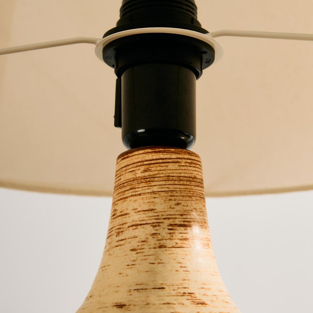 Model 3077-3 Ceramic Table Lamp by Noomi Backhausen and Arne Finne Nielsen for Søholm, 1960s For Sale - Image 9 of 13