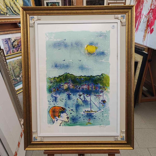 Franco Rognoni, Untitled, Lithograph, Framed For Sale - Image 10 of 10