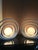 These incredible vintage lamps were made by Limelight. White ceramic with a glossy glaze and outfitted with a 6" diameter...