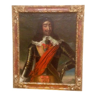 17th Century Portrait of a Man in Armor For Sale