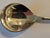 A lovely Danish Continental silver (.830) sugar or preserve spoon in a lightly hammered design with a large leaf pattern....