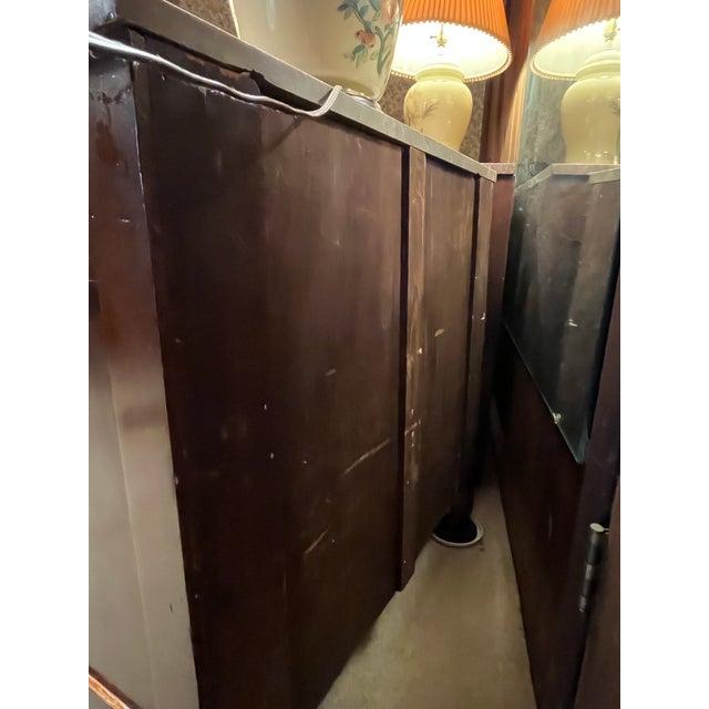 Antique 19th Century Marble Top Commode and Matching Dry Sink Cabinet B2 Piece Set For Sale In Rochester - Image 6 of 16