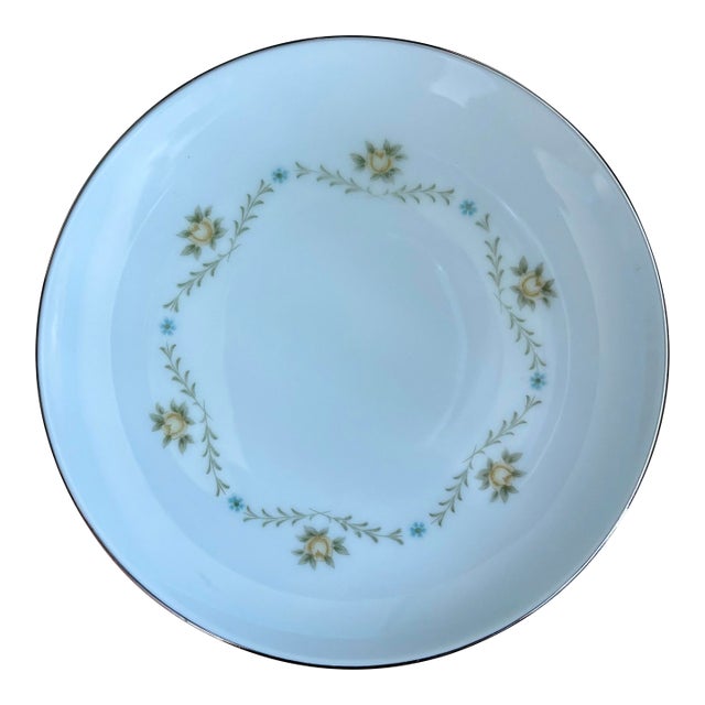 Vintage Wyndham “Buttercup” Bread & Butter Plates – Yellow and Blue Floral With Silver Trim – 6 1/8" – Sold Individually For Sale