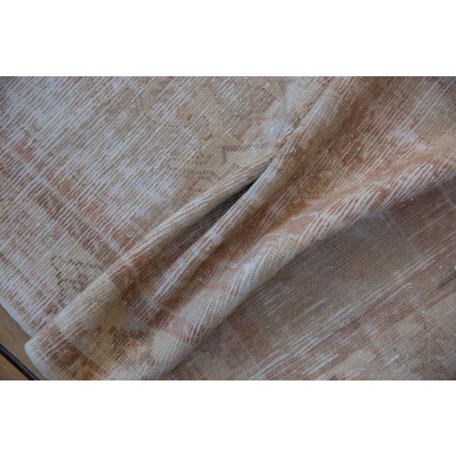 Textile Vintage Distressed Oushak Rug Runner - 2'7" X 5'5" For Sale - Image 7 of 8