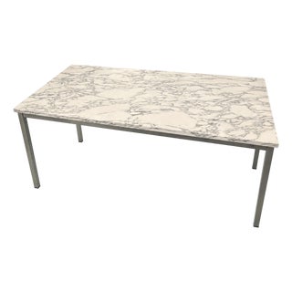 Marble and Metal Table attributed to Florence Knoll, 1960 For Sale