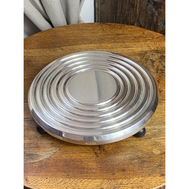 Ondulation Trivet by Luc Label for Christofle, 1920s For Sale - Image 15 of 16