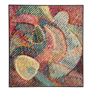 Aaron Karp Circa 1983 Contemporary Abstraction Painting "Karp" Early & Influential