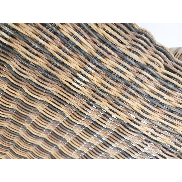 Rattan S-Chairs in the style of Verner Panton, Set of 4 For Sale - Image 6 of 9