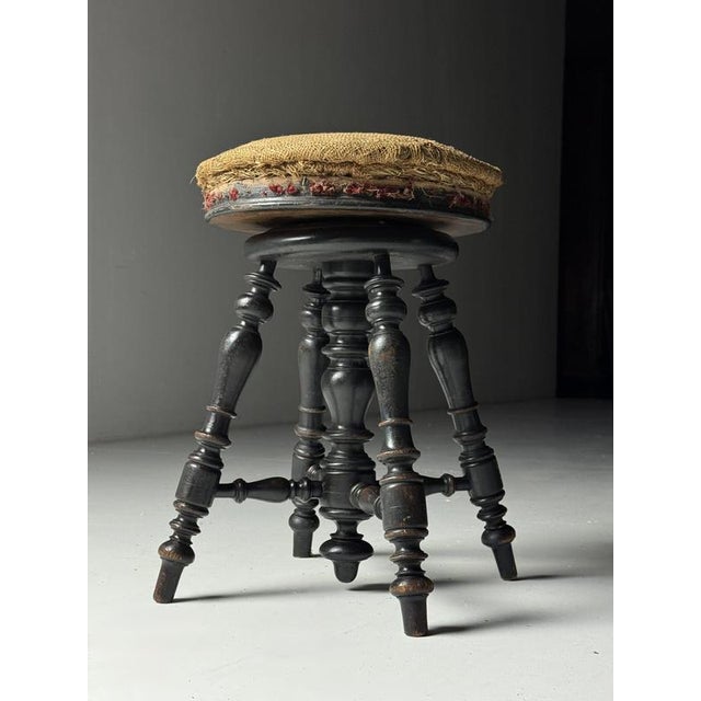 Antique Piano Stool, 1900s For Sale - Image 12 of 14