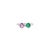 Shabby Chic Geometric Emerald Amethyst & Diamond Two Stone Bow Ring Size 8 in 14k Gold For Sale - Image 3 of 15