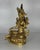 Early 20th Century Antique Tibetan Gilt Bronze Green Tara (Syamatara) Seated on Lotus Throne For Sale - Image 5 of 7