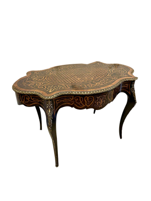 Victorian French Freestanding Marquetry and Parquetry Centre Table, 1860s