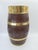 Decorative Wooden Barrel-Shaped Stand with Brass Hardware, 1970s For Sale - Image 4 of 12