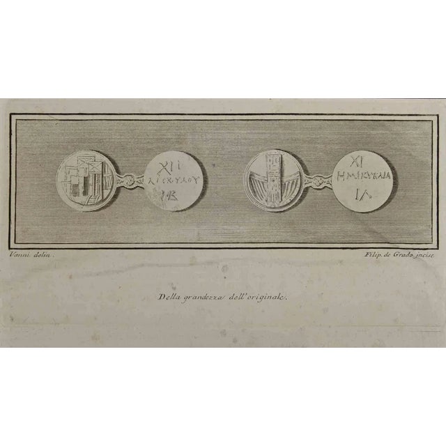 Filippo de Grado, Ancient Greek Coins, Etching, 18th Century For Sale