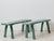 Antique Folk Art Pine Benches with Rococo Style Legs, 1860, Set of 2 For Sale - Image 3 of 10
