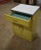 Vintage 1950s Yellow Metal Kitchen Cabinet w/ Formica Top 36"H Mid-Century Item Description: Add a pop of retro charm to...