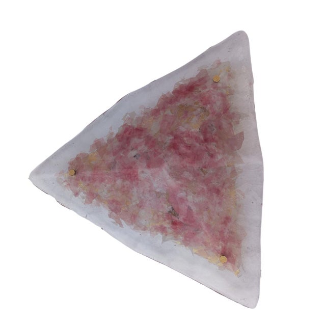 1970s Large Triangular Murano Glass Wall Light, 1970s For Sale - Image 5 of 16