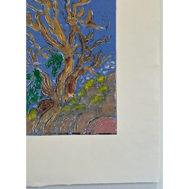 Vintage Arnold Grossman Monoprint - Ancient Bristlecone Pine Tree, C. 1970s For Sale - Image 4 of 8