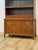 Wood Vintage Hutch by Paine Furniture MCM China Cabinet, Parquet Doors, Glass Sliding For Sale - Image 7 of 18