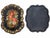 English Vintage Hand-Painted Black Tole Tray With Floral and Fruit Motif For Sale - Image 3 of 5