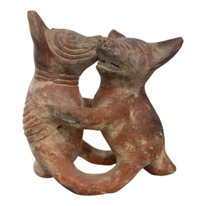 19th Century Colima Dancing Dogs Sculpture
