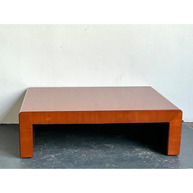 This elegant vintage “Dalton” waterfall coffee table by Ralph Lauren exemplifies the brand’s signature approach to...