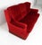 1960s Mid Century Tufted Back Ruby Red Sofa For Sale - Image 12 of 14