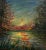 A luminous Impressionist landscape titled Sunset Over the Reflecting Pond, this 1901 oil on canvas captures the quiet...
