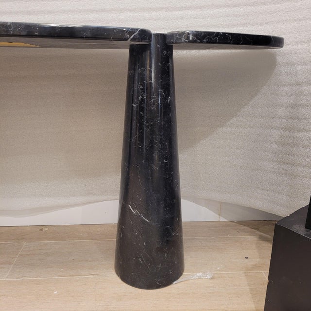 Marquina Black Marble Console by Angelo Mangiarotti, 1970 For Sale - Image 17 of 18