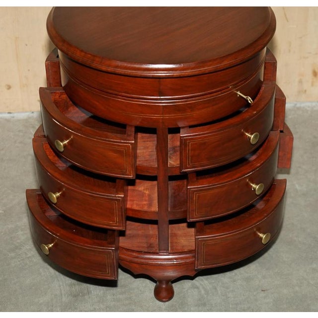 Antique Anglo-Indian Hardwood and Brass Sewing Table with Locking System For Sale - Image 18 of 18