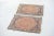 Raspberry Red 1930s Weeping Willow Tree of Life Rug Mats - A Pair, 1.9 x 2.6 For Sale - Image 8 of 11