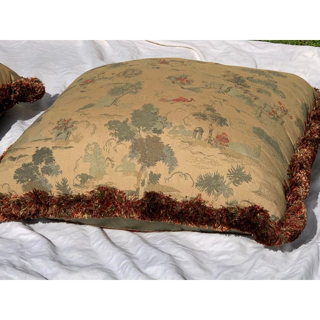 1980s Silk Italian Pillows - Set of 4 For Sale - Image 5 of 13