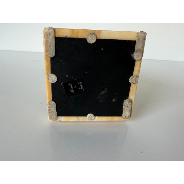 Vintage Italian Portoro Marble & Honey Onyx Obelisk, Made in Italy For Sale - Image 12 of 12
