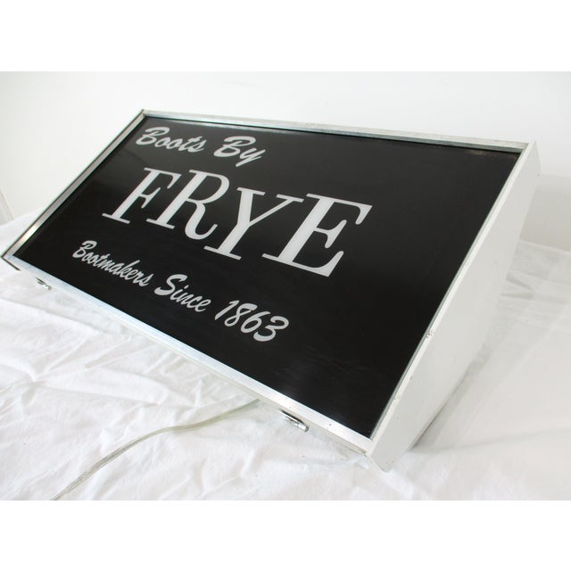 Vintage Frye Boot Light Up Advertising Sign For Sale - Image 11 of 13