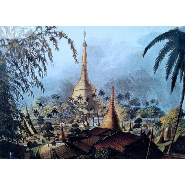 After Joseph Moore, The Great Dagon Pagoda, Rangoon, 1930, Engraving For Sale - Image 6 of 8